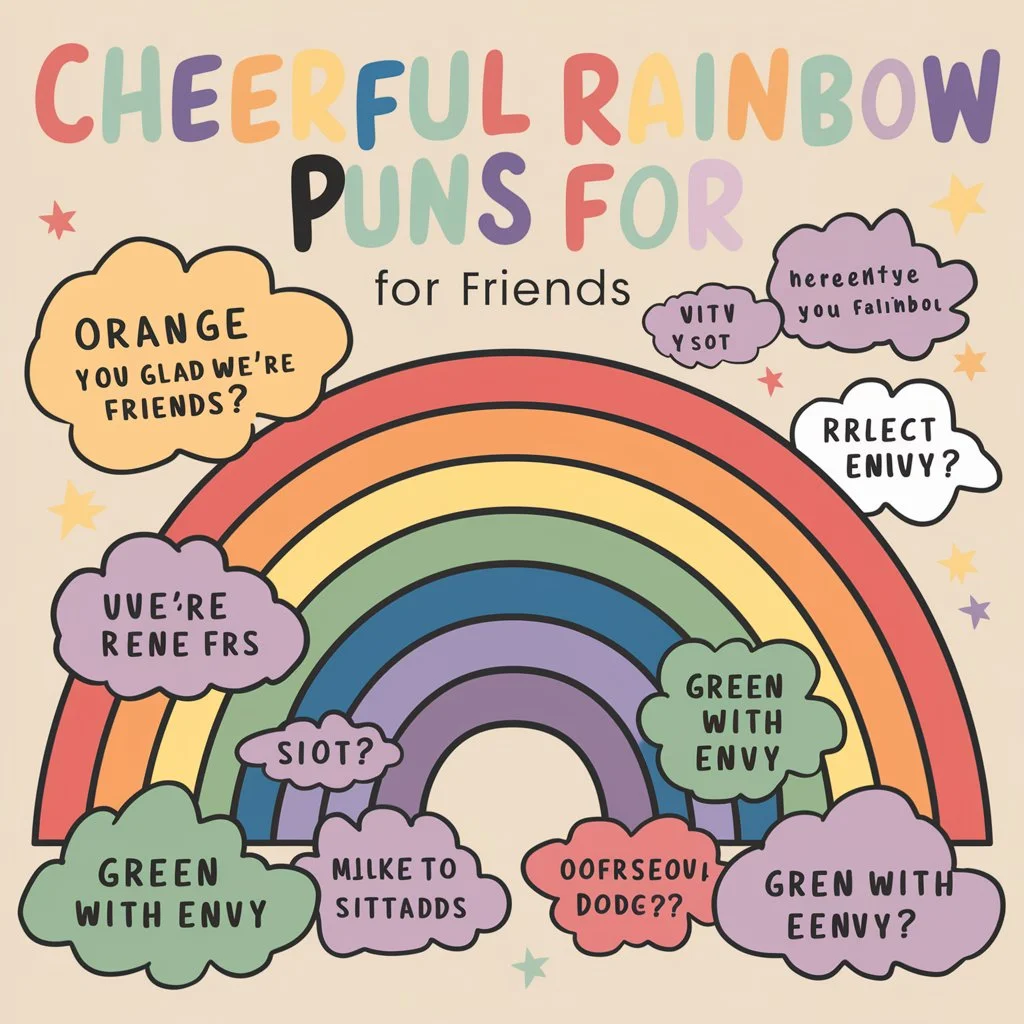 Cheerful Rainbow Puns for Friends