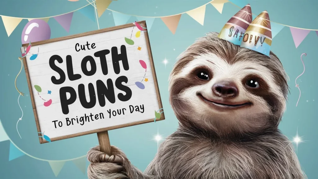 Cute Sloth Puns to Brighten Your Day