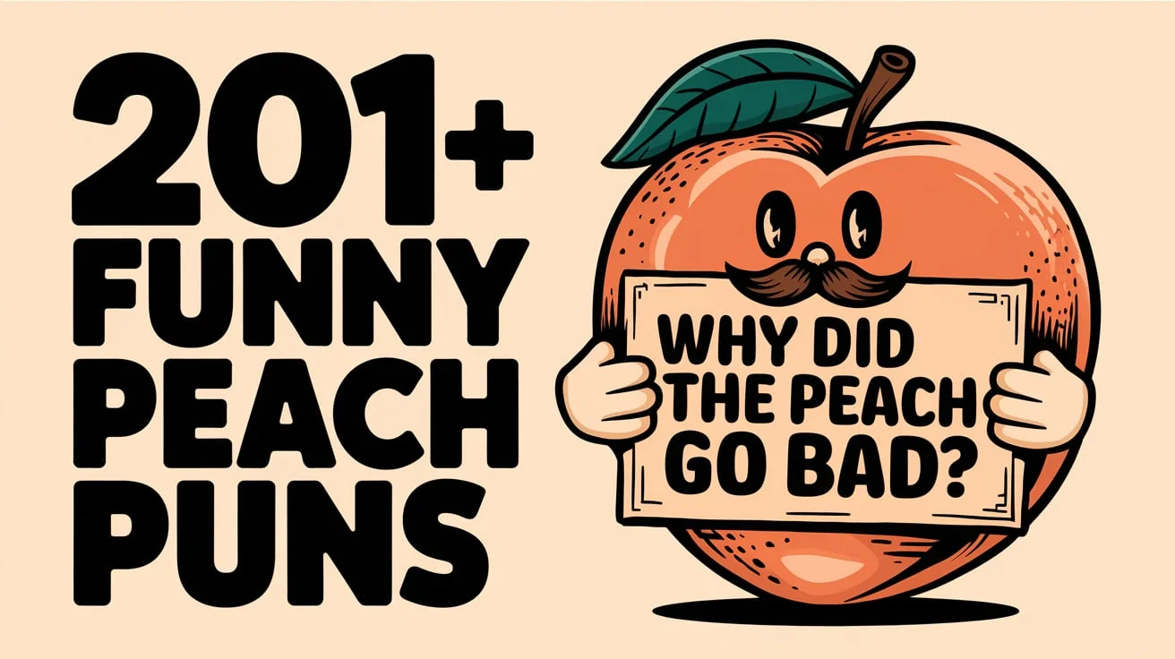 Funny Peach Puns