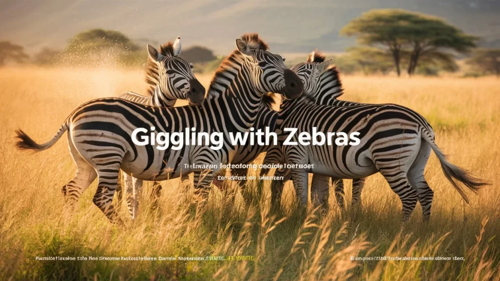 Giggling with Zebras