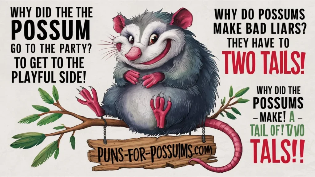 Hilarious Possum Puns for Adults