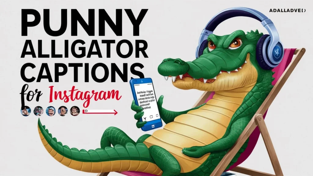 Punny Alligator Captions for Instagram