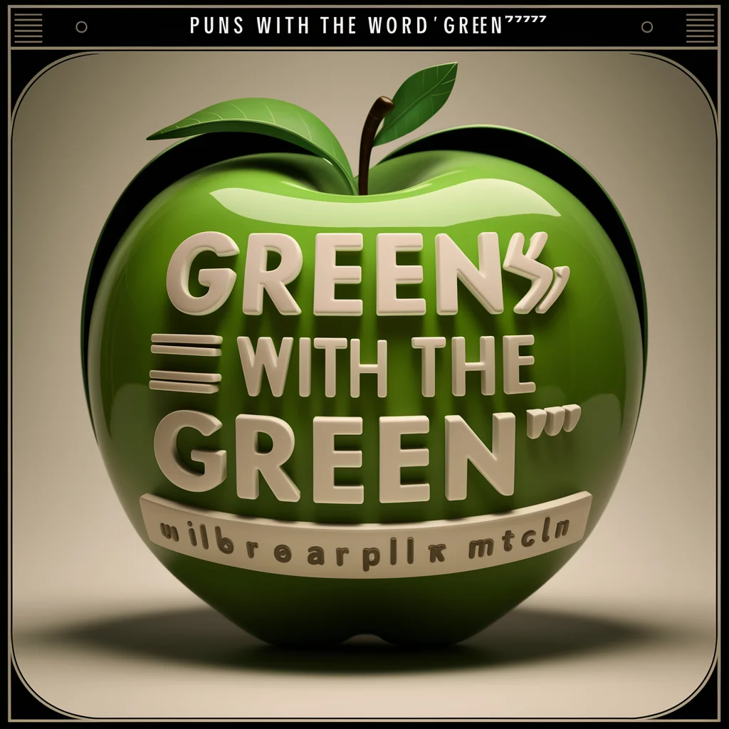 Puns with the Word 'Green'