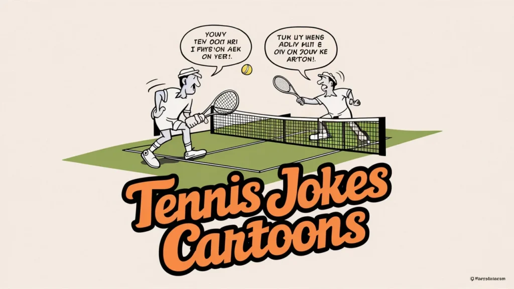 🎾 Tennis Jokes Cartoons