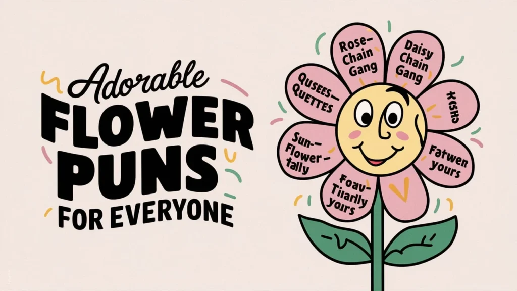 Adorable Flower Puns for Everyone