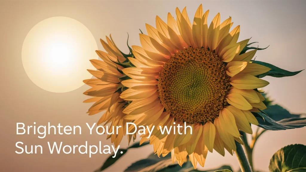 Brighten Your Day with Sun Wordplay