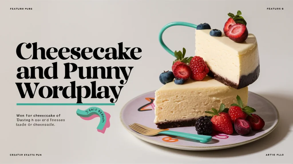 Cheesecake and Punny Wordplay