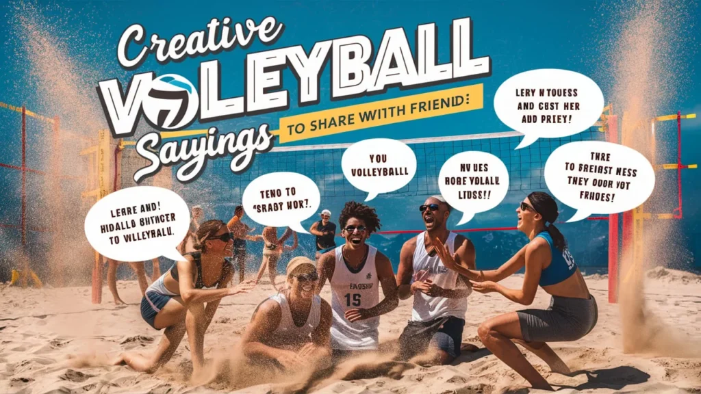 Creative Volleyball Sayings to Share with Friends