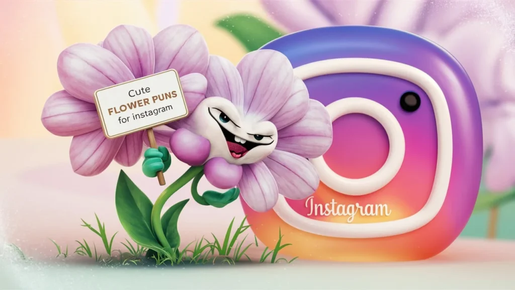 Cute Flower Puns for Instagram