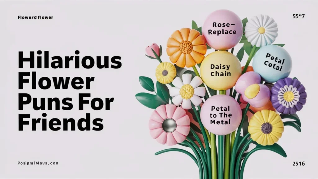 Hilarious Flower Puns for Friends 🌷