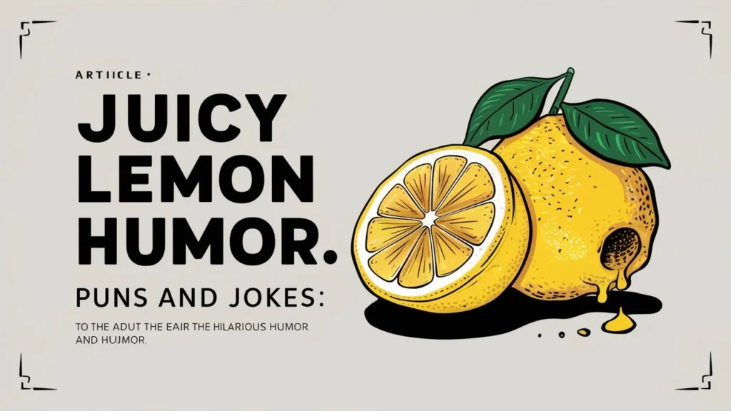 Juicy Lemon Humor: Puns and Jokes