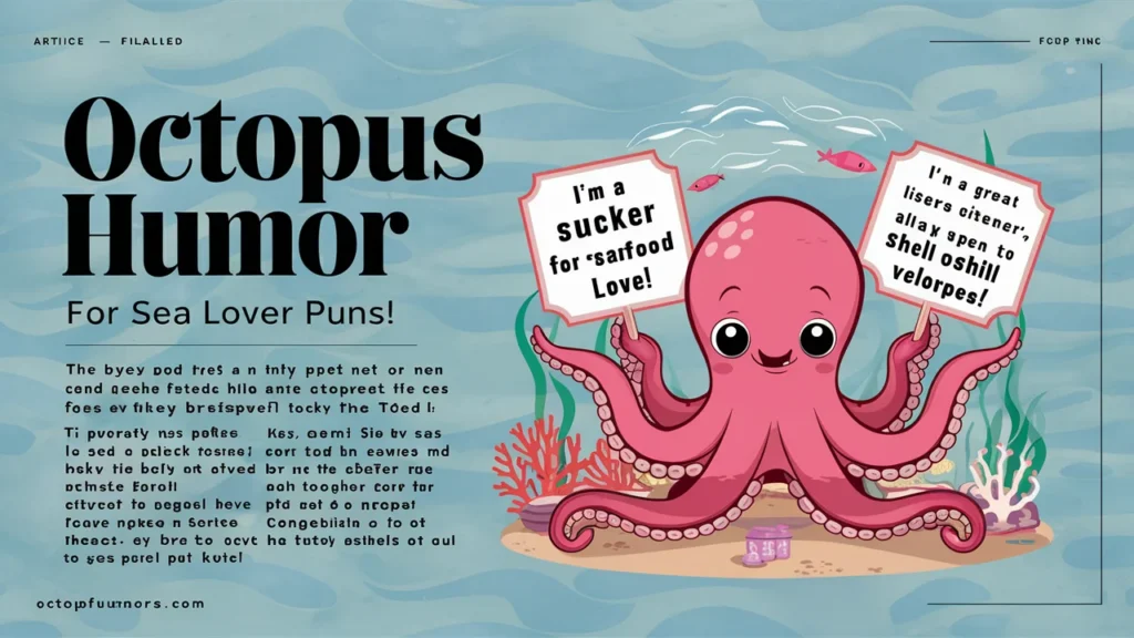 Octopus Humor for Sea Lover Puns