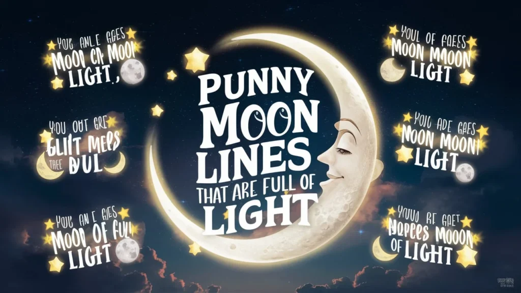 Punny Moon Lines That Are Full of Light