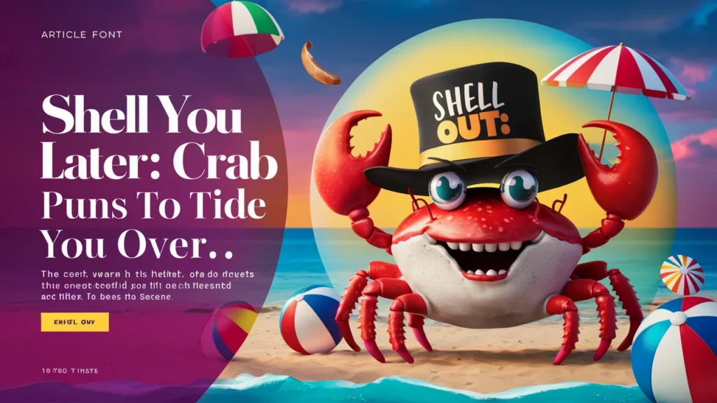 Shell You Later: Crab Puns to Tide You Over