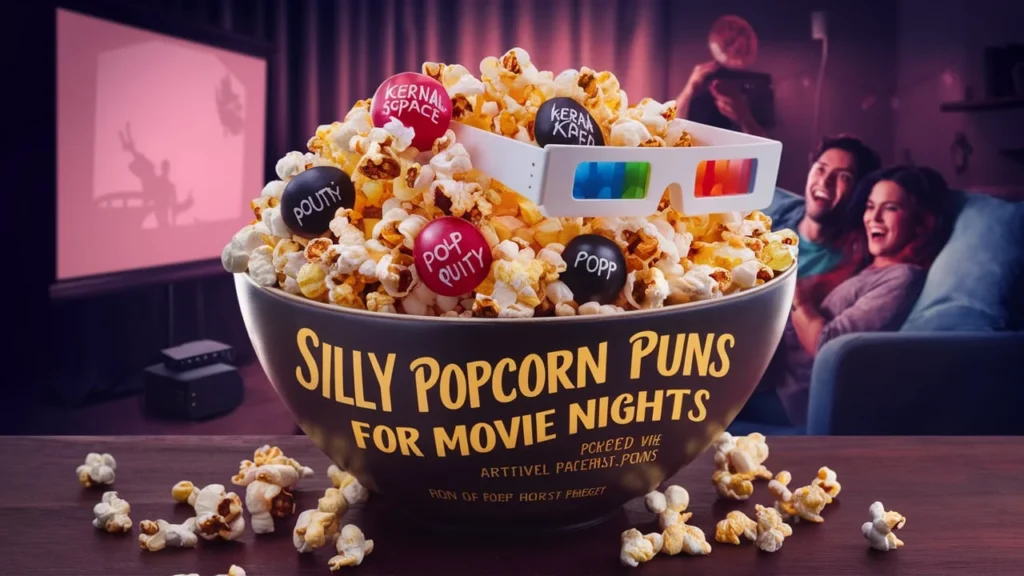 Silly Popcorn Puns for Movie Nights