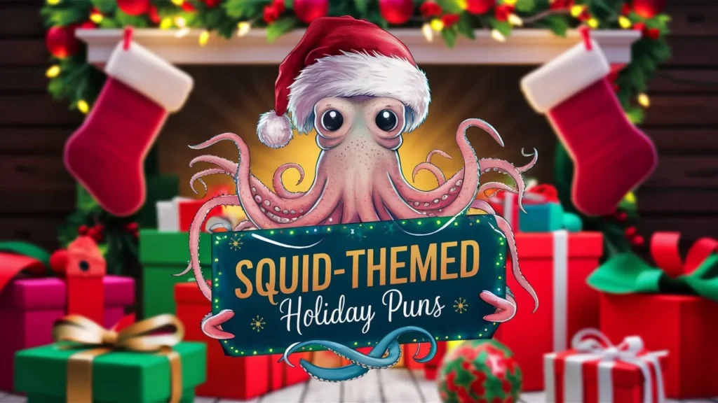 Squid-Themed Holiday Puns