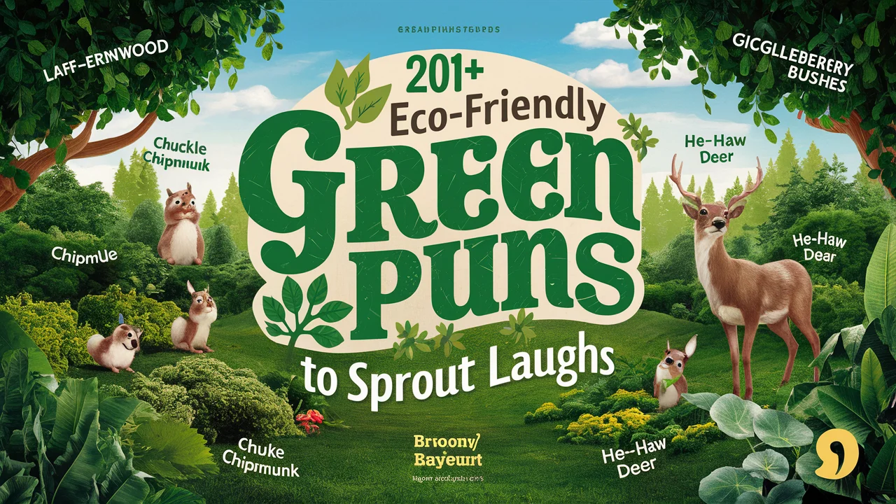 Eco-Friendly Green Puns to Sprout Laughs