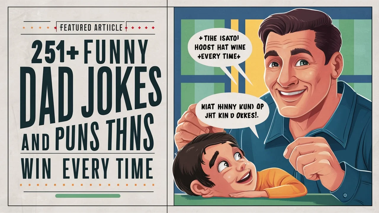 Funny Dad Jokes And Puns That Win Every Time