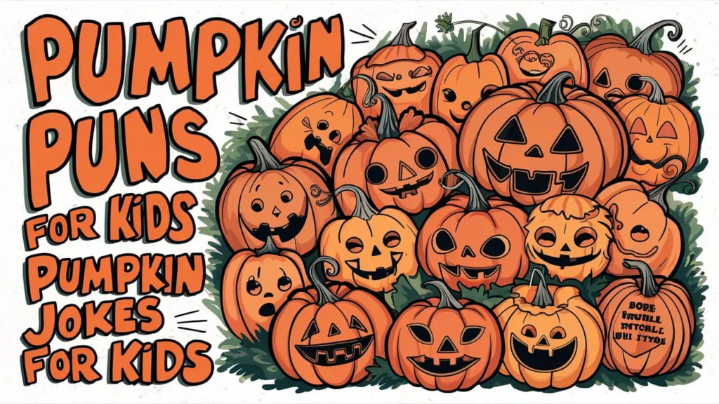 pumpkin puns for kids or pumpkin jokes for kids