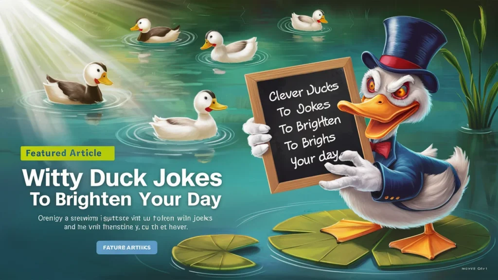 Witty Duck Jokes to Brighten Your Day