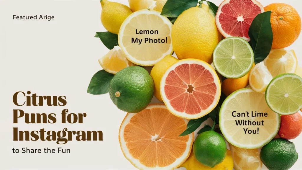 Citrus Puns for Instagram to Share the Fun