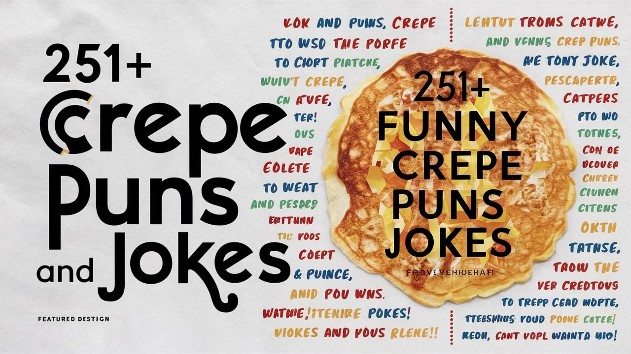 Funny Crepe Puns and Jokes