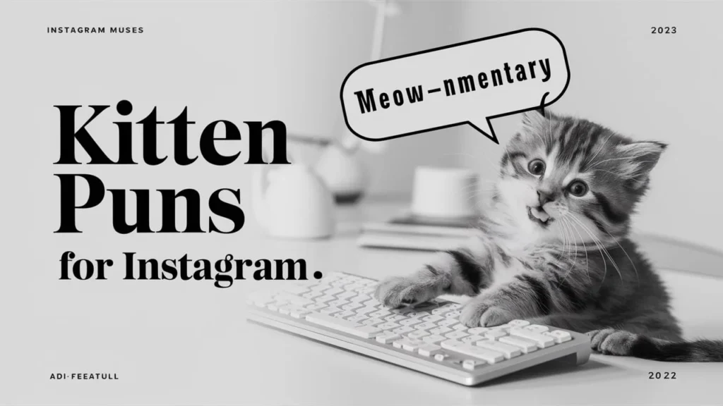 Kitten Puns For Instagram