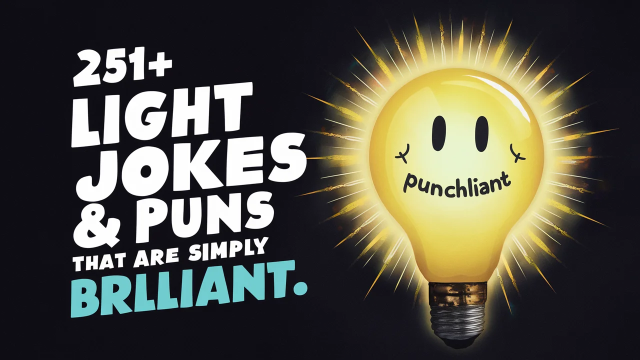 Light Jokes & Puns That Are Simply Brilliant