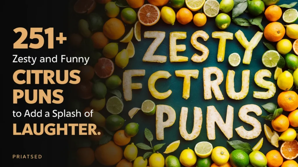 Zesty and Funny Citrus Puns to Add a Splash of Laughter